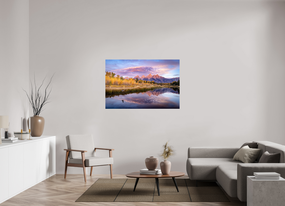 54 x 36″, Photo Print On Fuji Crystal DP II Sunrise at Schwabacher Landing