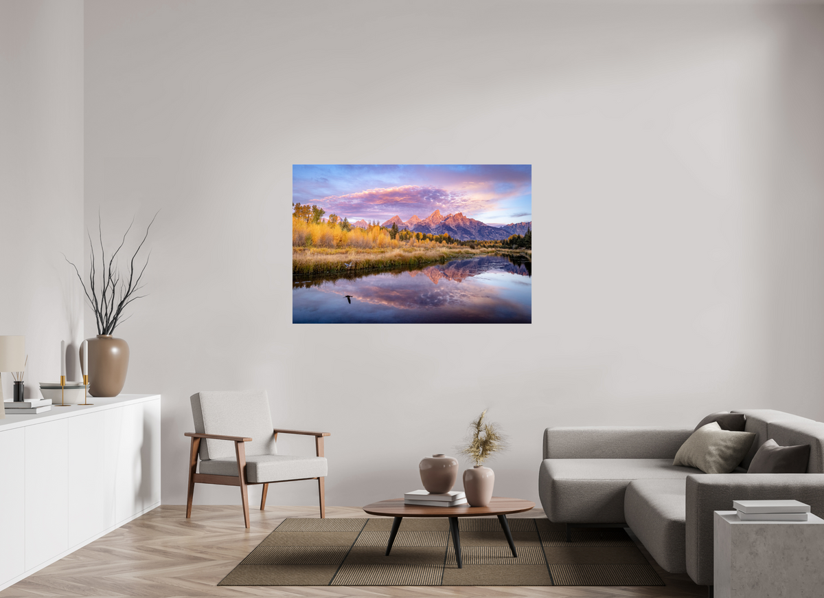 60 x 40″, Photo Print Under Acrylic Glass Sunrise at Schwabacher Landing