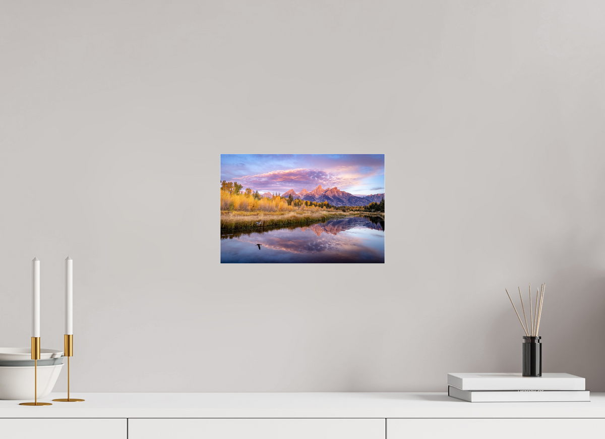 12 x 8″, Photo Print Under Acrylic Glass Sunrise at Schwabacher Landing