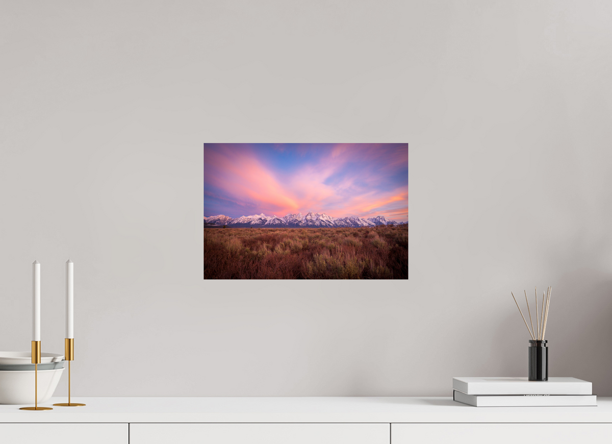 15 x 10″, Photo Print On Fuji Crystal DP II Sunrise in Grand Teton