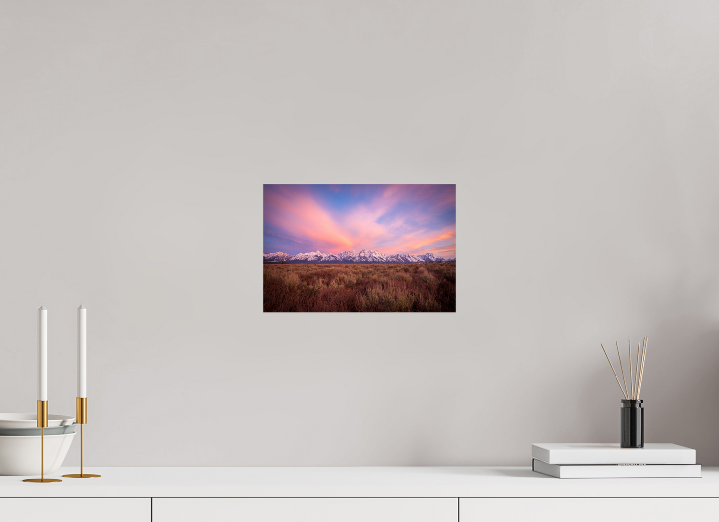 12 x 8″, Photo Print On Fuji Crystal DP II Sunrise in Grand Teton