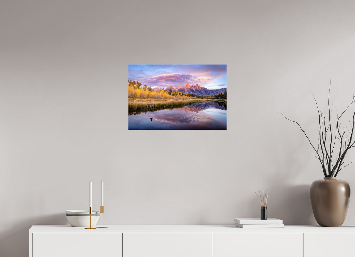 24 x 16″, Photo Print Under Acrylic Glass Sunrise at Schwabacher Landing
