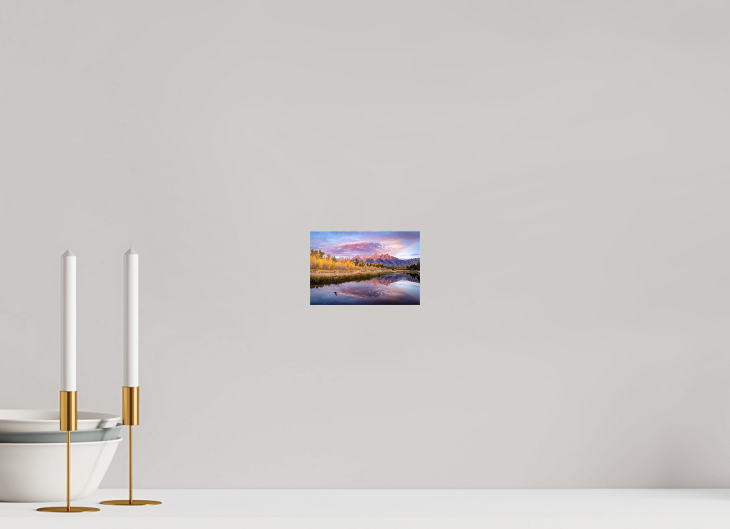 6 x 4″, Photo Print Under Acrylic Glass Sunrise at Schwabacher Landing