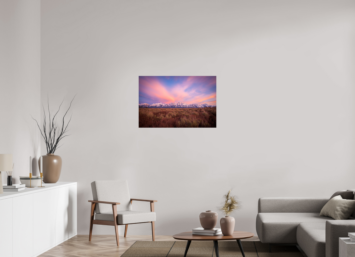 36 x 24″, Photo Print On Fuji Crystal DP II Sunrise in Grand Teton