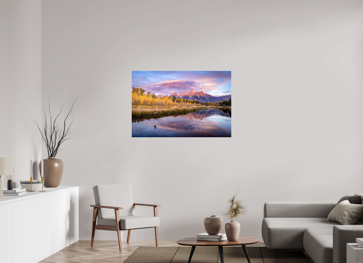 45 x 30″, Photo Print Under Acrylic Glass Sunrise at Schwabacher Landing